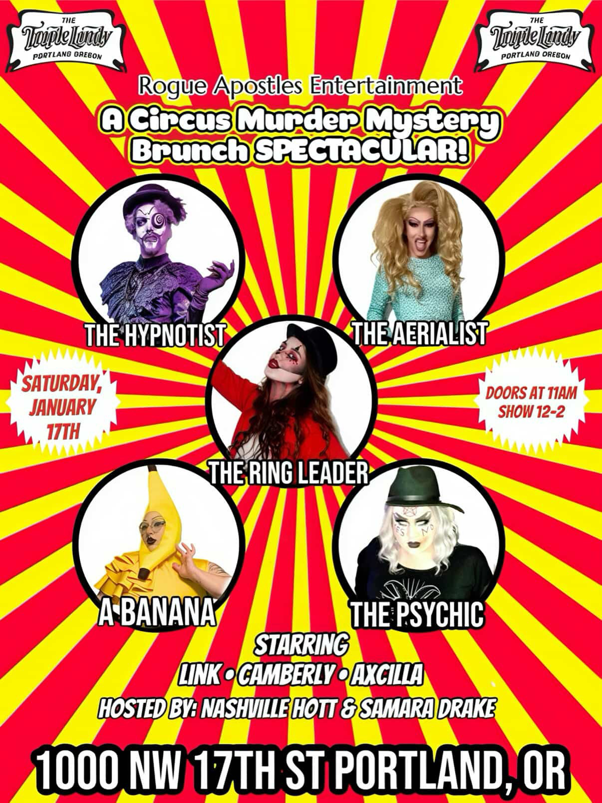A Circus Murder Mystery Brunch Spectacular